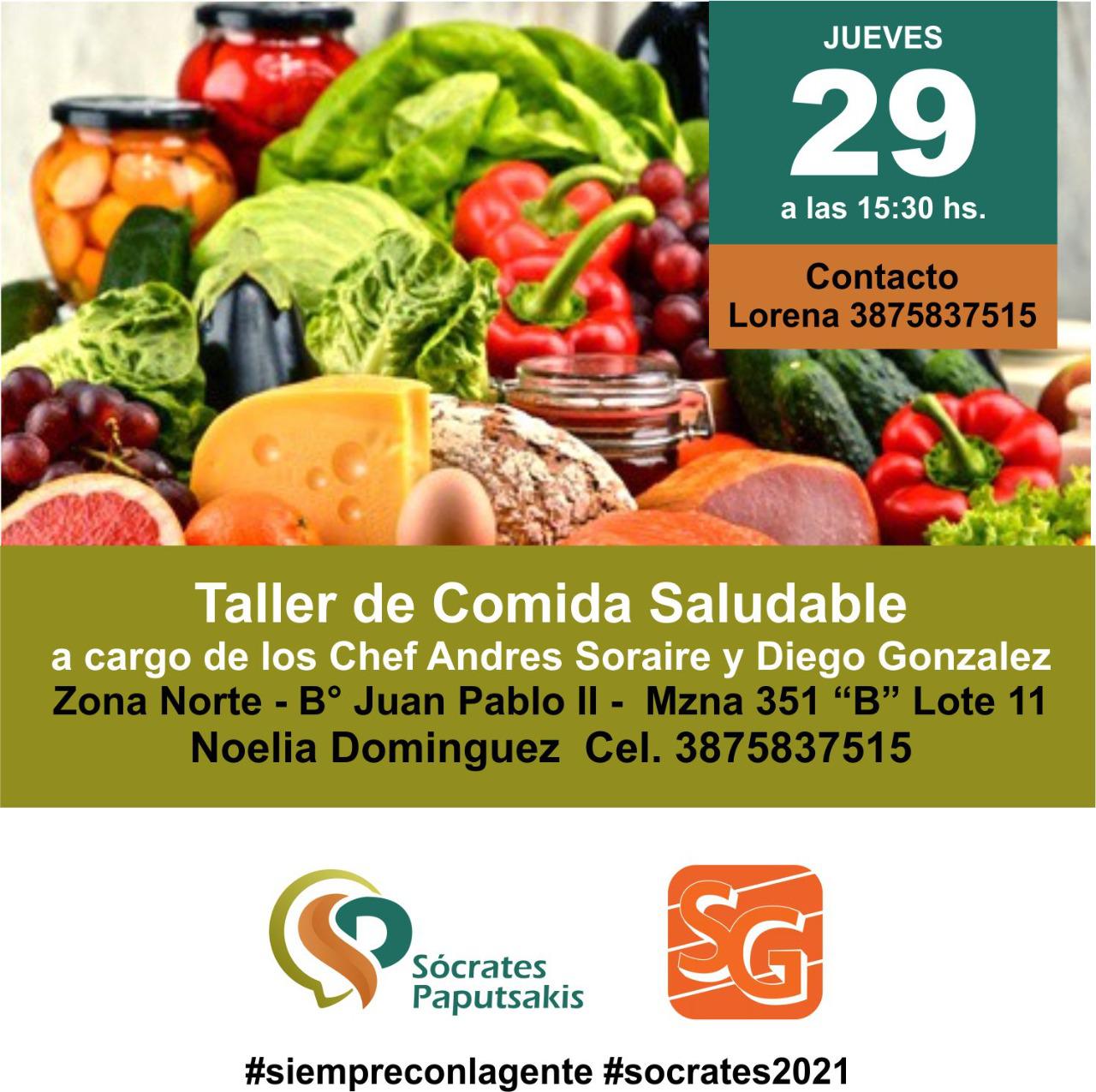 taller de comida saludable