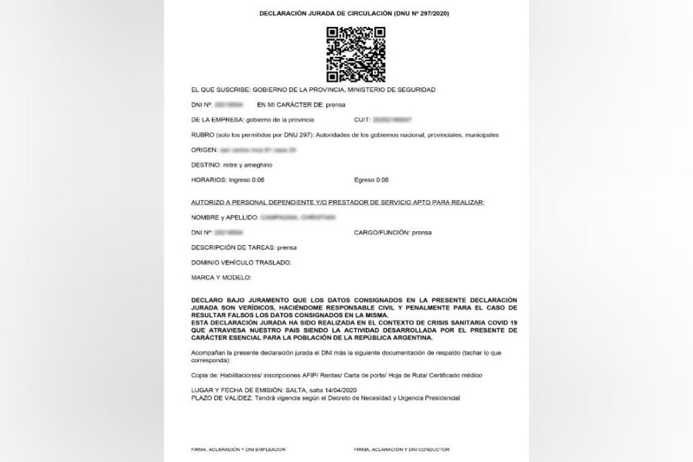permiso de circulacion