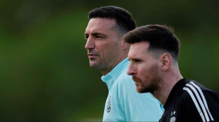 deportes messi scaloni