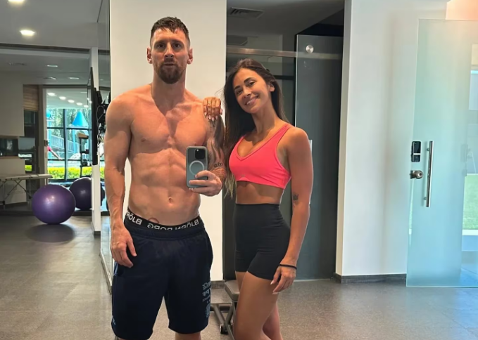 Antonella y Messi